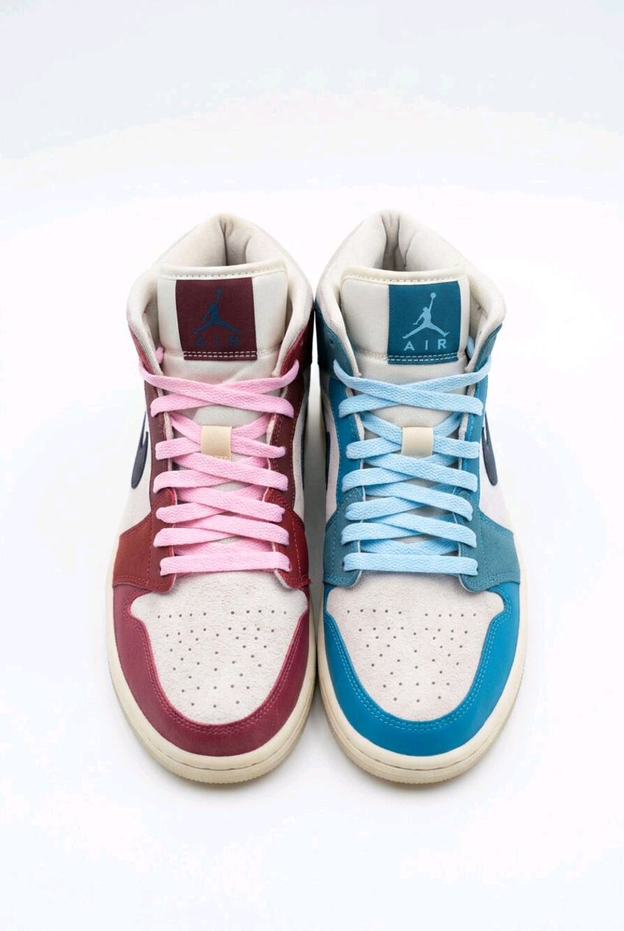 Nike Air Jordan 1 Mid Anti-Gravity Machines Mismatched Womens 8.5 DM9601-200